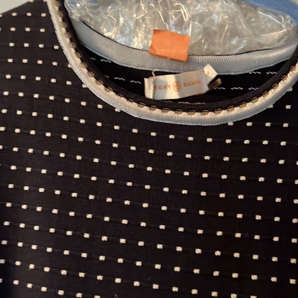 Tory Burch Navy Blue and White Sweater Dress - Picture 4 of 4